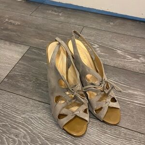 Kate Spade Suede Strappy Heels Size 6.5